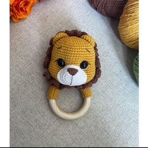 ‼️Crochet/Handmade Lion Rattle Toy for kids‼️